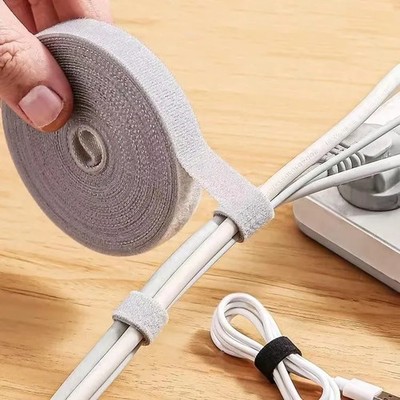 1/5M Cable Organizer Cable Management Wire Winder Tape Earphone Mouse Cord Manag