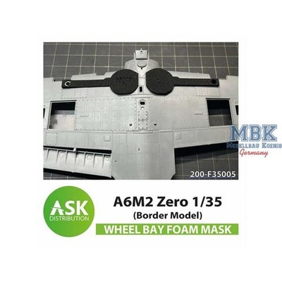 Artscale ASK200-F35005 A6M2 Zero Wheel bay - FOAM mask BORDER 1:35