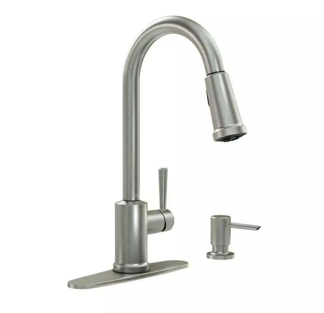 Indi Single-Handle Pull-Down Sprayer Kitchen Faucet with Reflex and Power Clean