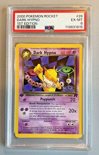 Dark Hypno (1st Edition) graded PSA 6 for sale on eBay
