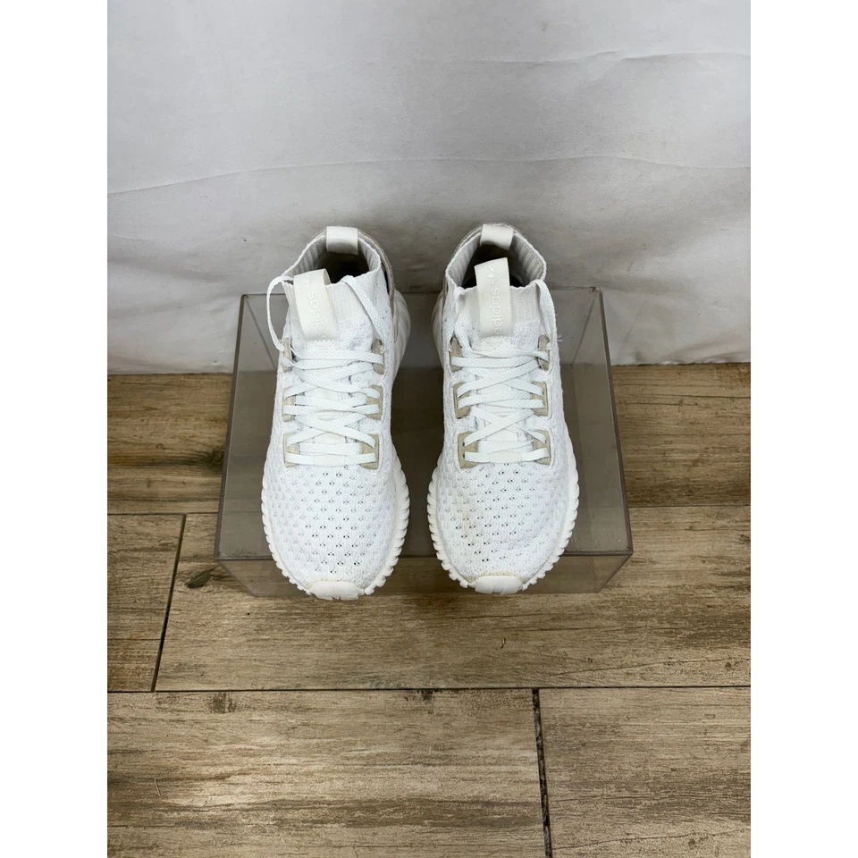 Adidas Tubular Doom Calcetín Primeknit Blanco Tenis Zapatos Atléticos Talla 6 Foto 3 de 4