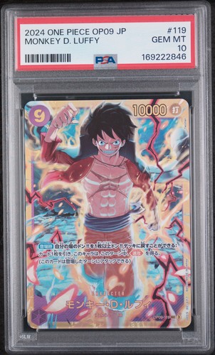 2024 ONE PIECE JAPANESE OP09-EMPERORS IN THE NEW WORLD MONKEY D. LUFFY PSA 10