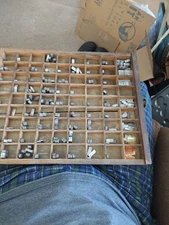 Vintage Metal Letterpress Print Type 24pt Franklin Gothic 107 With Drawer