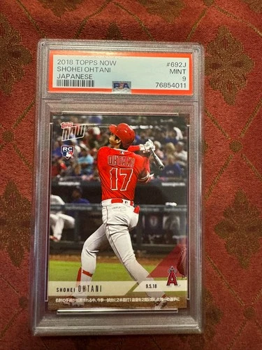 2018 topps shohei ohtani #692J psa 9 psa# 76854011
