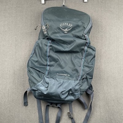 Osprey Skarab 18 Backpack Mens Blue 18L Hiking Daypack Hydration Outdoors Zip