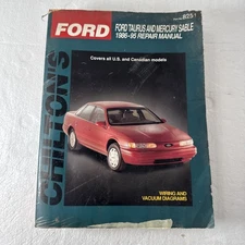 Chilton Ford Taurus /Sable 1986-1995 Repair Manual #26700 US & Canadian Mods B12