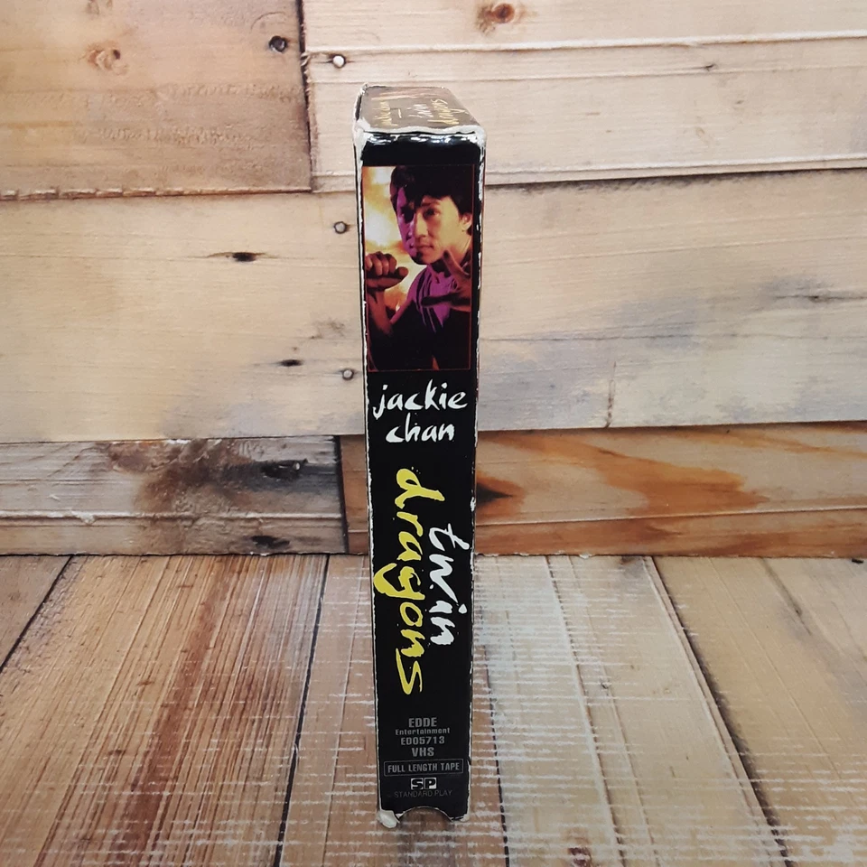 Jackie Chan Twin Dragons VHS Used Action Comedy Hong Kong Martial Arts Foto 3 de 4
