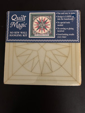 Quilt Magic No Sew Wall Hanging Kit #222 Mariners Compass Design Made In USA