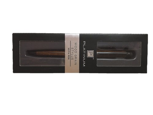Platinum Wood Grain Stylus With Pen - Photo 2/3