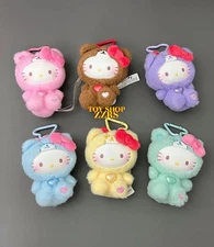 TOPTOY HELLO KITTY TEDDY PAJAMAS SERIES VINYL PLUSH PENDANT BLIND BOX CUTE #ZZrs