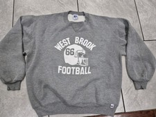 Vintage USA Made West Brook Baumont Tx High School Football Champion Sweater XL