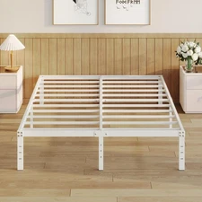 14 Inch Full Size Bed Frame No Box Spring Needed, Heavy Duty Metal Bed Frame ...