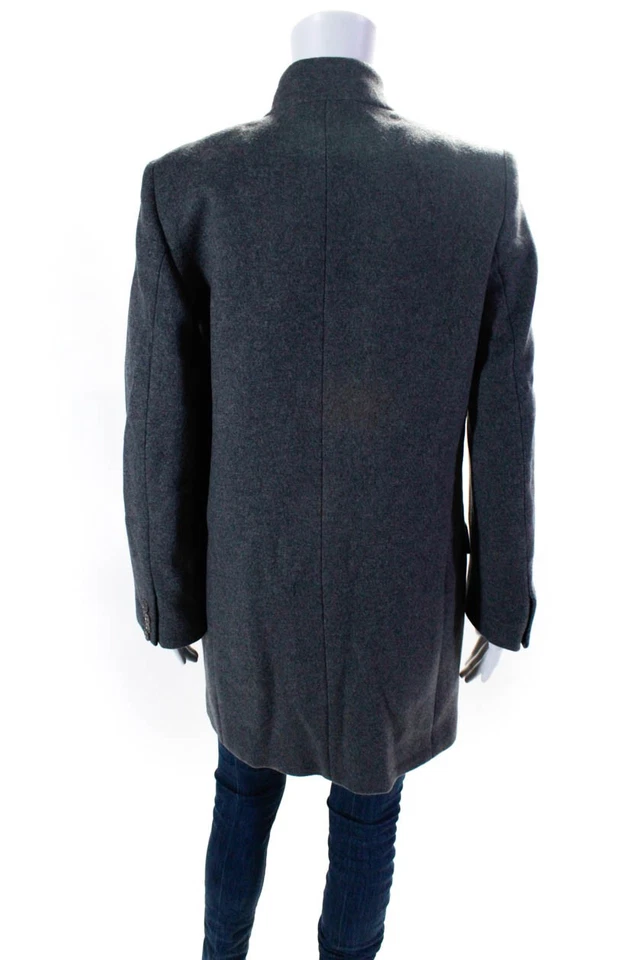 Stella McCartney Womens Single Button Notched Lapel Blazer Jacket Gray IT 40 - Image 4 of 4