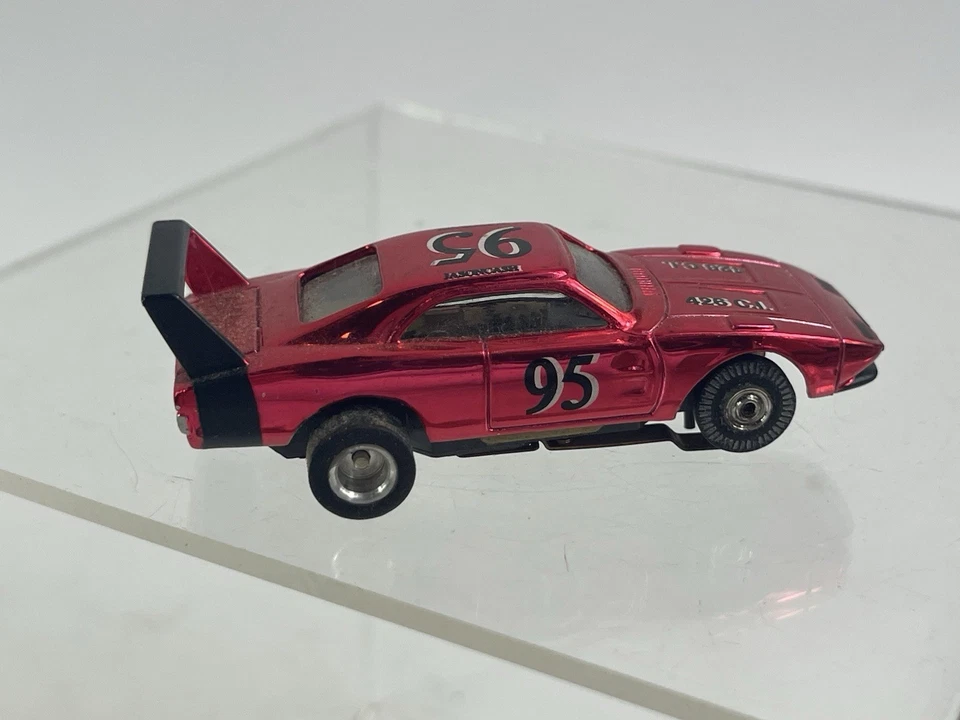 Johnny Lightning Polar Lights Thunderjet Dodge Daytona Jasoncash 95 Chrome red - Image 4 of 4