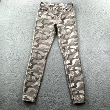 PILCRO Letterpress Jeans Women's Size 25 Skinny Velvet Camo Print Hi-Rise 27x28