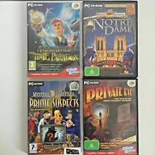 PC CD - ROM Bundle - Hidden Mysteries & Click & Play Games