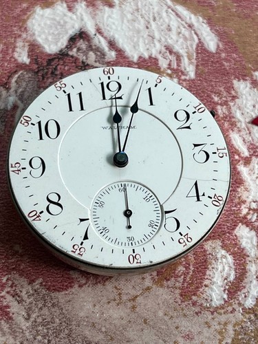 Waltham pocket watch movement 18s