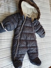 combinaison pilote avec pieds et moufles Obaibi taille 3/6 mois   COMME NEUVE
