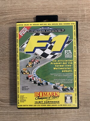 SEGA Mega Drive Spiel - F1 Formula 1 World C. - Modul, OVP & Anleitung - TOP