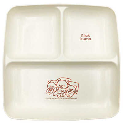 Rilakkuma Lunch Plate Red ''NEW BASIC RILAKKUMA HOME CAFE'' San-X JP LTD Original