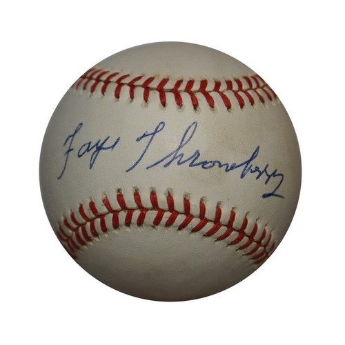 Faye Throneberry Psa/dna Signed American League Baseball Autograph