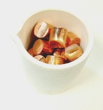 Melting Crucible Melt Silver  Gold Cup Type Dish Crucibles 40 Toz Made In ITALY