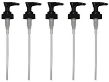 Black Dispenser Pumps for Soap and Lotion - 28/400 Thread - 1CC | 5 pack