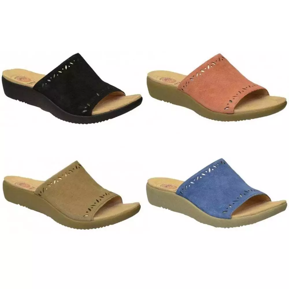 Earth Spirit Pomona Suede Ladies Sandals All Sizes in Various