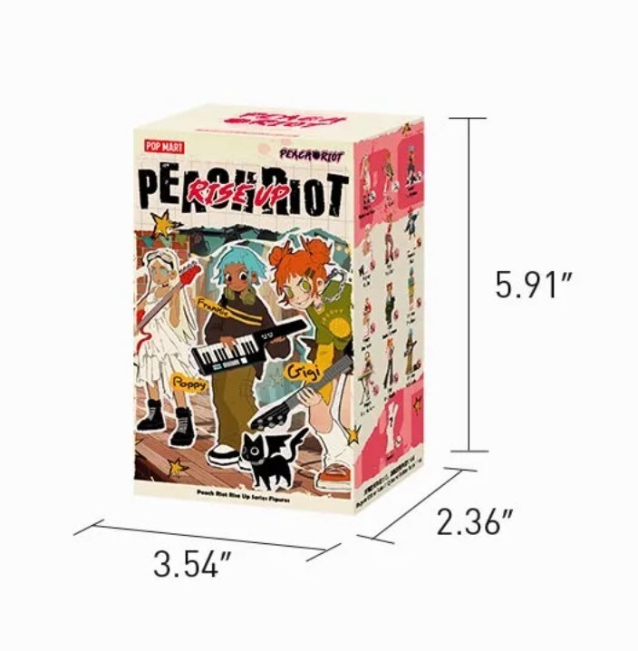 POP MART Peach Riot Rise Up Series Figure Frankie Diva New