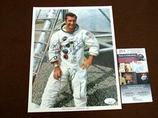RICHARD GORDON BEST WISHES APOLLO 12 ASTRONAUT SIGNED AUTO NASA LITHO PHOTO JSA 