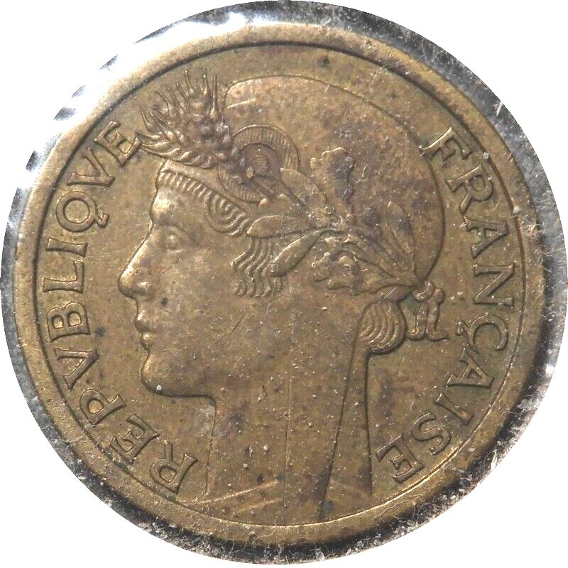 elf French West Africa 1 Franc 1944 World War II 