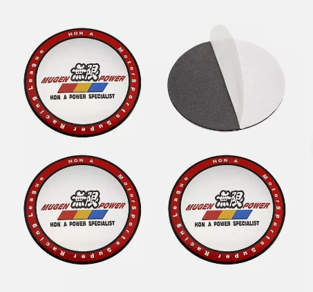 Tapacubos tapacubos llanta emblema insignia cromada MUGEN POWER 4 piezas 56 mm Foto 2 de 4