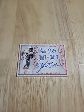 2020 Leaf Trinity YETUR GROSS-MATOS Red Foil On Card Autograph /15 Penn State SP
