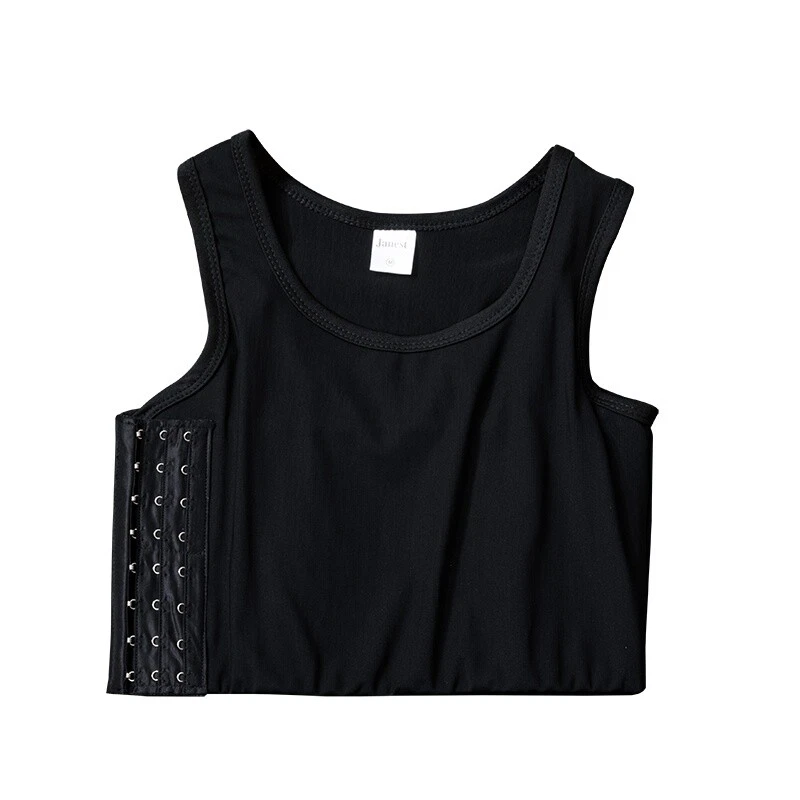 Ftm Tomboy Lesbisch Brust Binder Bandage Netz Bauchfreies Top Tank Slim Neu - Bild 4 von 4