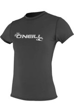 O'Neill Women's Basic Skins Upf 50 Short Sleeve Sun Shirt Black