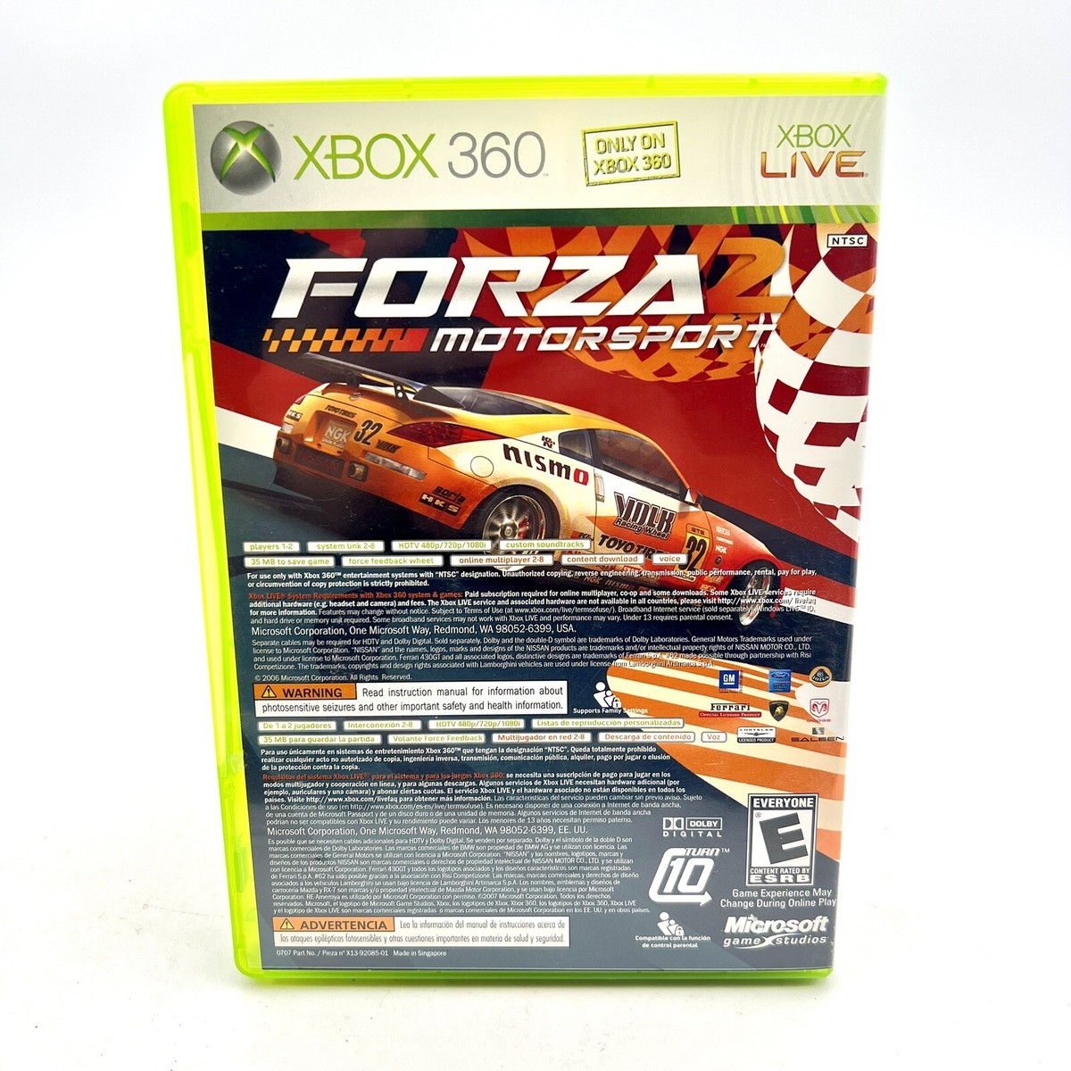 Marvel: Ultimate Alliance/Forza Motorsport 2 (Microsoft Xbox
