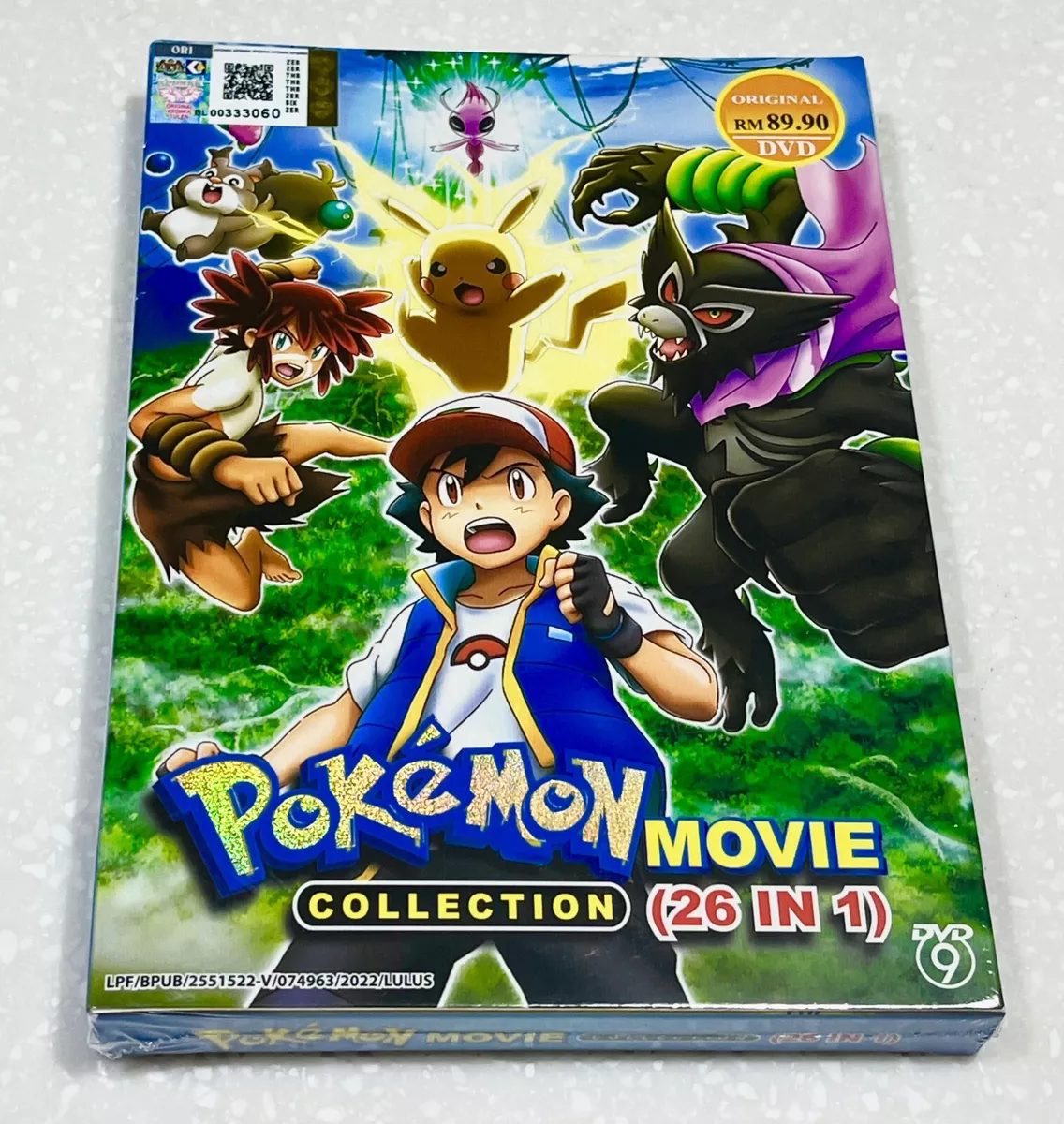 DVD ANIME POKEMON MOVIE COLLECTION 26 IN 1 ENGLISH SUBTITLE REGION ALL