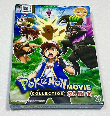 DVD Anime POKEMON Movies Collection Set (2023) ( Movie 1-26 ) English Dub*  & Sub