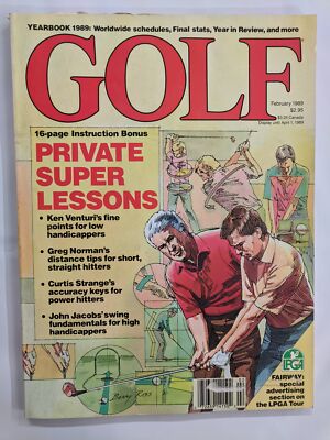 Golf Magazine February 1989 Private Super Lessons-M326