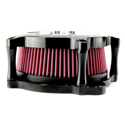 Filtro Aria In Alluminio Billet Per Harley Touring 2008-2016 - Blu, Con Supporto - Foto 9