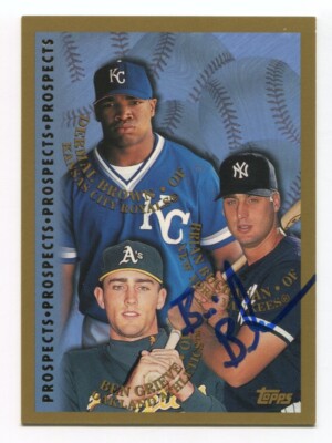 1998 Topps Brian Buchanan Signed Card Baseball Autographed AUTO #255