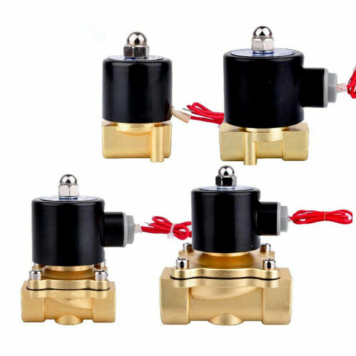 G1/4"-2" Electric Solenoid Valve Water Air Oil Normally Closed DC12/24V AC220V  - Photo 1/12
