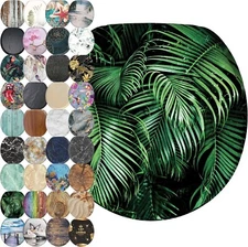 Sanilo 124 Round Soft Close Wood Adjustable Toilet Seat w/ Strong Hinges