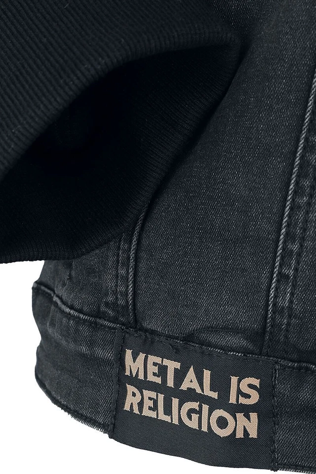 Powerwolf Jacket Power Metal Band Black Denim Jean Jacket - Image 3 of 4