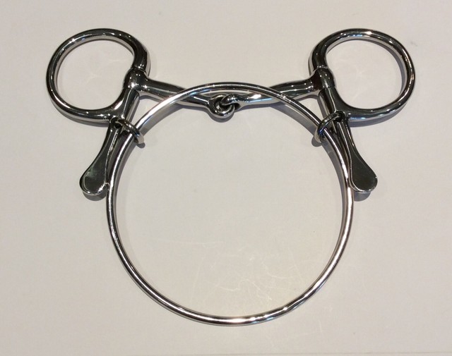 Race Horse Stainless Dexter Ring Bit Added Stopping Power 5” Half Cheek Snaffle eBay