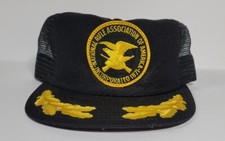 Vintage NRA Patch Mesh Foam Snapback Trucker Hat Cap Made In USA