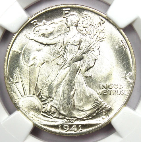 1941-S Walking Liberty Half Dollar 50C - NGC MS66+ Plus Grade - $2,650 Value!