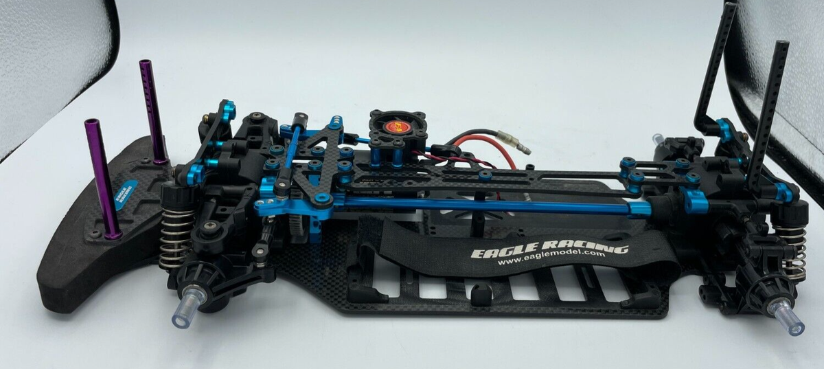 For parts TT-01 TT01 Eagle racing carbon chassis with motor