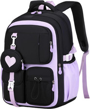 Cute School Backpack for Teen Girls Kawaii Large Waterproof Bookbags for Kids El