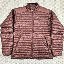 Arcteryx Cerium SL Down Puffer Jacket Mens S Maroon Zip Up Packable Lightweight
